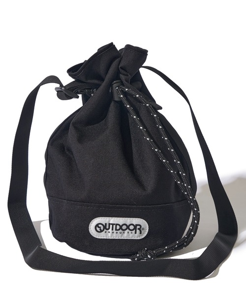 OUTDOOR PRODUCTS(アウトドアプロダクツ)の「【OUTDOOR PRODUCTS / アウトドアプロダクツ】ドローストリングショルダーバッグ / 巾着バッグ(ショルダーバッグ・メンズ・グレー/ブラック/グリーン/ベージュ・FREE)」の1枚目の写真