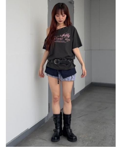 SLY(スライ)の「PUMPKIN 2P S/PT パンプキンツーピーショートパンツ 夏服(スラックス・レディース・ネイビー系/ブラック系その他2・FREE)」の20枚目の写真