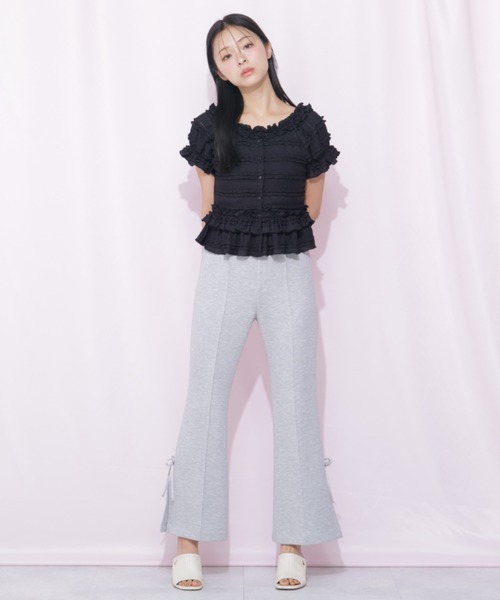 JILL by JILL STUART（ジルバイジルスチュアート）の「フリルカットソートップス（Tシャツ/カットソー・レディース・ブラック/ピンク/ホワイト・FREE）」の17枚目の写真