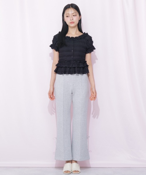 JILL by JILL STUART（ジルバイジルスチュアート）の「フリルカットソートップス（Tシャツ/カットソー・レディース・ブラック/ピンク/ホワイト・FREE）」の15枚目の写真