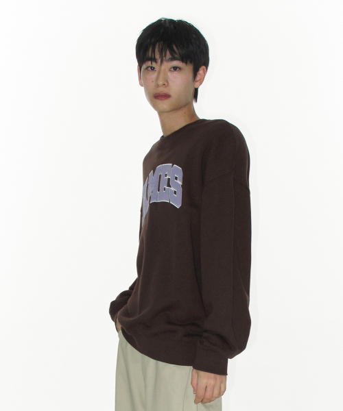 AMESWORLDWIDE（アメスワールドワイド）の「BASIC APPLIQUE SWEATSHIRT BROWN（スウェット・レディース・その他・SMALL/LARGE/MEDIUM）」の7枚目の写真