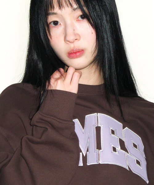 AMESWORLDWIDE（アメスワールドワイド）の「BASIC APPLIQUE SWEATSHIRT BROWN（スウェット・レディース・その他・SMALL/LARGE/MEDIUM）」の9枚目の写真