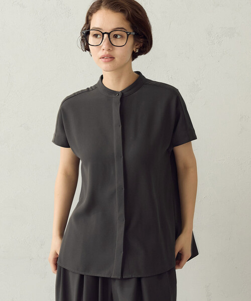 COMME CA ISM(コムサイズム)の「【セットアップ対応】シフォンジョーゼット バックプリーツブラウス(シャツ/ブラウス・レディース・キャメル/チャコール・MEDIUM/LARGE)」の22枚目の写真