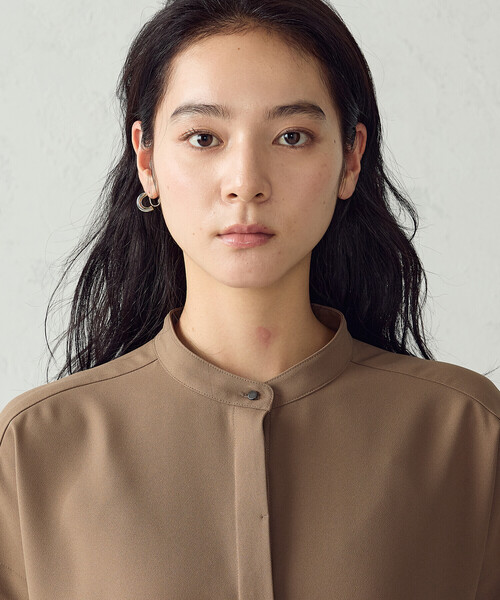 COMME CA ISM(コムサイズム)の「【セットアップ対応】シフォンジョーゼット バックプリーツブラウス(シャツ/ブラウス・レディース・キャメル/チャコール・MEDIUM/LARGE)」の8枚目の写真