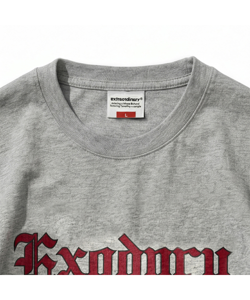 EXTRAORDINARY(エクストラオーディナリー)の「OLD ENGLISH TEE MELANGE GREY(Tシャツ/カットソー・メンズ・その他・MEDIUM/LARGE/X-LARGE/XX-LARGE)」の3枚目の写真