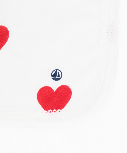 FREAK'S STORE（フリークスストア）の「PETIT BATEAU/プチバトー ハートプリントハンカチ/裏パイルハンカチ（ハンカチ/ハンドタオル・レディース・その他16・ONE SIZE）」の4枚目の写真