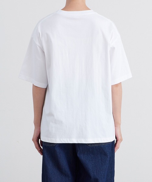 salle de bal(サルデバル)の「【 ALDAYS / オルデイズ 】 6.5oz Box Silhouette Tee " SUNNY SIDE UP " AL-SS030 DLI(Tシャツ/カットソー・レディース・グレイッシュベージュ/ホワイト・FREE)」の7枚目の写真