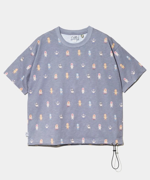 gym master(ジムマスター)の「gym master/ジムマスター T/C ドライスラブ ハッピーペイント ビッグTee(Tシャツ/カットソー・メンズ・オートミール/チャコールグレー・X-LARGE/LARGE/MEDIUM)」の2枚目の写真