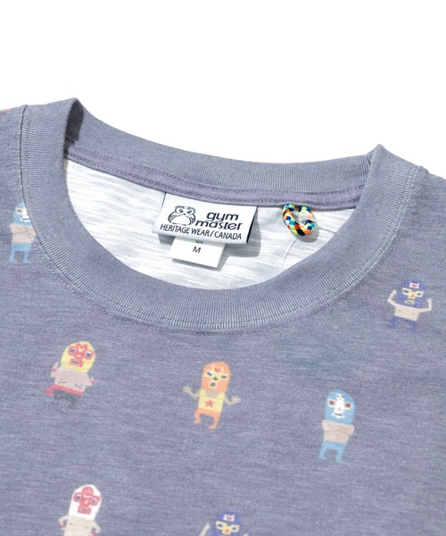 gym master(ジムマスター)の「gym master/ジムマスター T/C ドライスラブ ハッピーペイント ビッグTee(Tシャツ/カットソー・メンズ・オートミール/チャコールグレー・X-LARGE/LARGE/MEDIUM)」の3枚目の写真