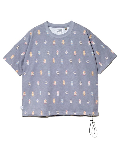 gym master(ジムマスター)の「gym master/ジムマスター T/C ドライスラブ ハッピーペイント ビッグTee(Tシャツ/カットソー・メンズ・オートミール/チャコールグレー・X-LARGE/LARGE/MEDIUM)」の7枚目の写真