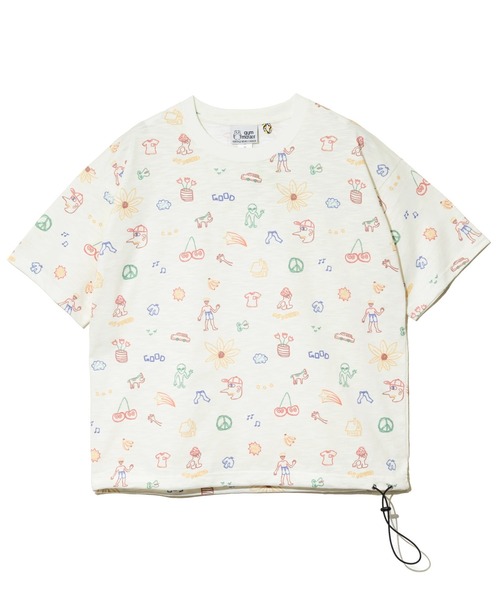 gym master(ジムマスター)の「gym master/ジムマスター T/C ドライスラブ ハッピーペイント ビッグTee(Tシャツ/カットソー・メンズ・オートミール/チャコールグレー・X-LARGE/LARGE/MEDIUM)」の12枚目の写真