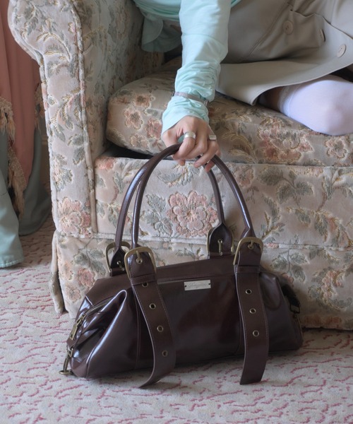 Belt detail handbag/ベルトデザインハンドバッグ（ハンドバッグ