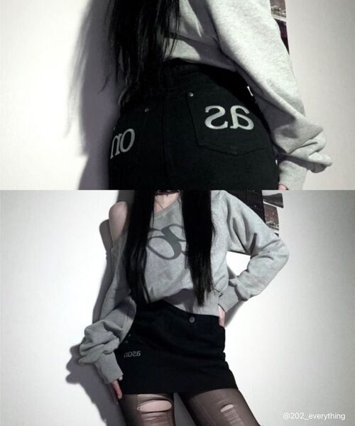 ASON(アズオン)の「MANDY SWEATSHIRT / GRAY(スウェット・レディース・その他・FREE)」の3枚目の写真