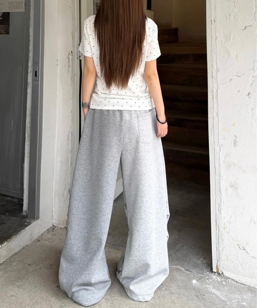 AsheKsha（アシクシャ）の「星と数字のグレー切り替えパンツ（スウェットパンツ・レディース・グレー・F）」の21枚目の写真