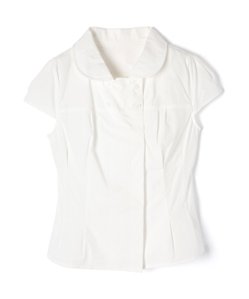 M DOLLY(エムドリー)の「French button betty tops / フレンチボタンベティトップス(シャツ/ブラウス・レディース・ホワイト/ベージュ・FREE)」の12枚目の写真