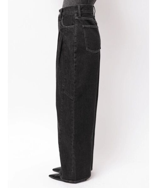 ELENDEEK（エレンディーク）の「パネルタックデニムワイドパンツ（デニムパンツ・レディース・ライトブルー/ブラック・02/01）」の19枚目の写真
