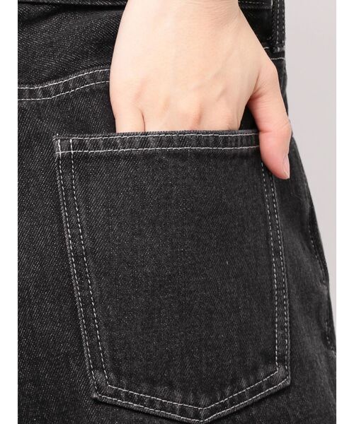 ELENDEEK（エレンディーク）の「パネルタックデニムワイドパンツ（デニムパンツ・レディース・ライトブルー/ブラック・02/01）」の22枚目の写真