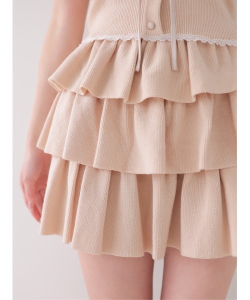 M me eme(エムミーエメ)の「Ribbon lace fit line setup(eme11083)(セットアップ・レディース・ピンク/グレー・FREE)」の7枚目の写真