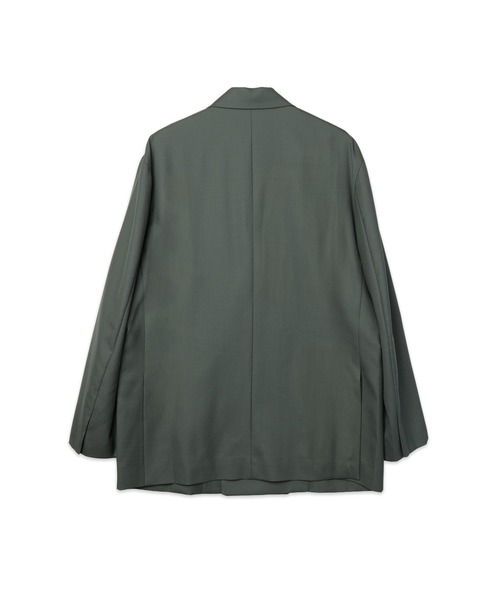 CULLNI(クルニ)の「Super 120s Wool Twill Suspender Tape Double Breasted Jacket(テーラードジャケット・メンズ・グレー/グリーン/ブラック・1)」の7枚目の写真