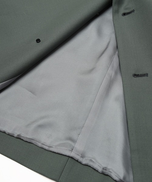 CULLNI(クルニ)の「Super 120s Wool Twill Suspender Tape Double Breasted Jacket(テーラードジャケット・メンズ・グレー/グリーン/ブラック・1)」の12枚目の写真