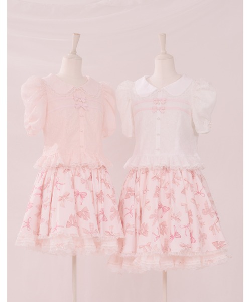 mellfy memory（メルフィーメモリー）の「Love Ribbon skirt（スカート・レディース・ピンク・Sサイズ/mini/Sサイズ/long/Mサイズ/mini/Mサイズ/long）」の2枚目の写真