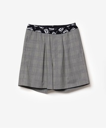 3/60 HIGH TWIST WOOL TRO GLENCHECK EASY SHORTS