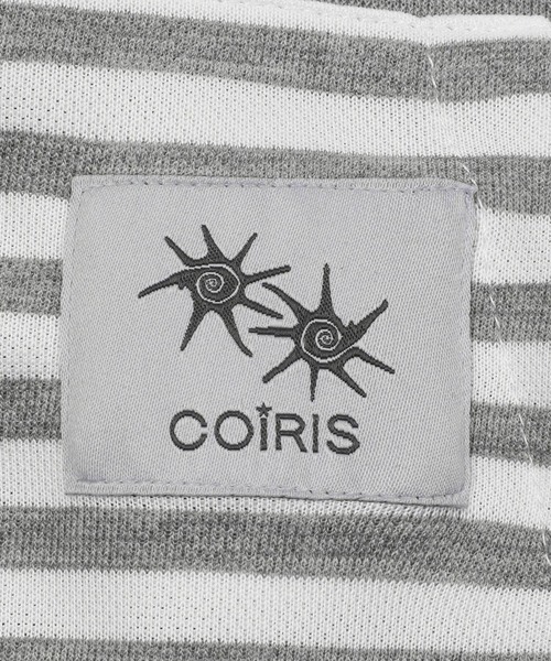 COIRIS(コイリス)の「COIRIS/SEINA ボーダージップアップ(パーカー・レディース・グレー・FREE)」の6枚目の写真