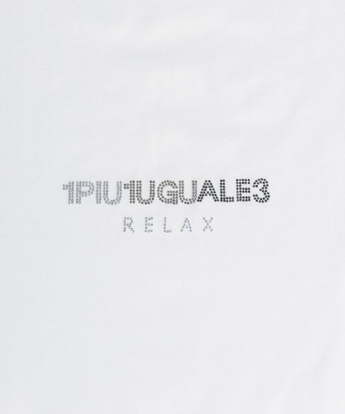 1PIU1UGUALE3 RELAX (ウノピゥウノウグァーレトレ リラックス)の「1PIU1UGUALE3 RELAX(ウノピゥウノウグァーレトレ リラックス)【ミッキーマウス】ラインストーンシルエット 半袖Tシャツ(Tシャツ/カットソー・メンズ・ブラック/ホワイト・XXL/XL/L/M/S)」の8枚目の写真