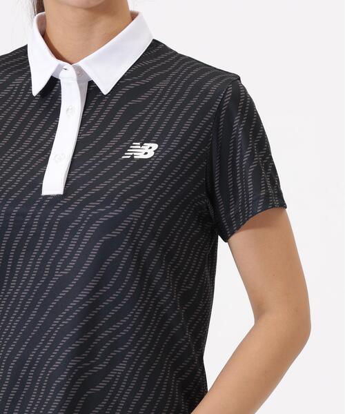 New Balance Golf(ニューバランスゴルフ)の「【new balance golf】ストライプゼブラ柄 半袖 カラーシャツ (WOMENS)(シャツ/ブラウス・レディース・ブラック/ホワイト/イエロー・SMALL/MEDIUM/X-LARGE/LARGE)」の6枚目の写真