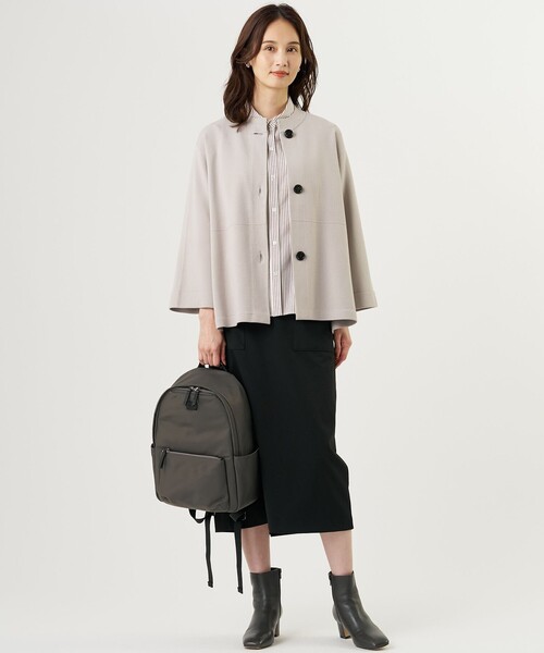 J.PRESS(ジェイプレス)の「立体ポケット バックパック(バックパック/リュック・レディース・ダークブラウン系/ブラック系/グレー系・F)」の12枚目の写真