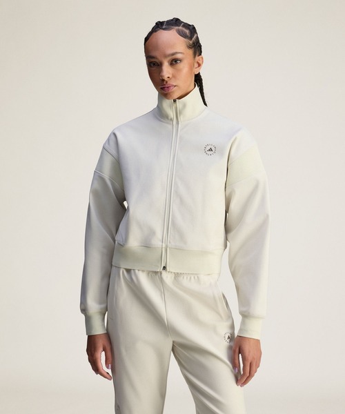 adidas by Stella McCartney(アディダスバイステラマッカートニー)の「adidas by Stella McCartney ニット トラックトップ / ジャージ / アディダス adidas(ジャージ・レディース・ホワイト・X-LARGE/SMALL/MEDIUM/LARGE/XX-LARGE)」の1枚目の写真