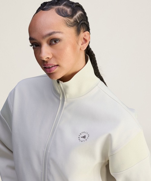 adidas by Stella McCartney(アディダスバイステラマッカートニー)の「adidas by Stella McCartney ニット トラックトップ / ジャージ / アディダス adidas(ジャージ・レディース・ホワイト・X-LARGE/SMALL/MEDIUM/LARGE/XX-LARGE)」の4枚目の写真