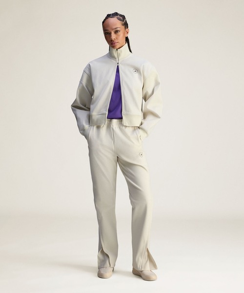 adidas by Stella McCartney(アディダスバイステラマッカートニー)の「adidas by Stella McCartney ニット トラックトップ / ジャージ / アディダス adidas(ジャージ・レディース・ホワイト・X-LARGE/SMALL/MEDIUM/LARGE/XX-LARGE)」の3枚目の写真