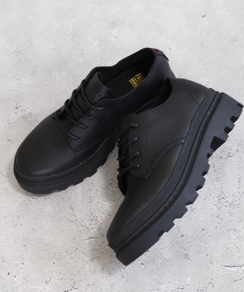 PALLADIUM(パラディウム)の「PALLATROOPER OX LTH WP+ レースアップスニーカー(スニーカー・メンズ・ブラウン/ブラック系/ブラック・22.5cm/23.5cm/23cm/24.5cm/24cm/25cm)」の22枚目の写真