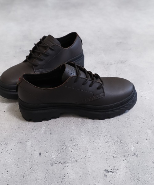 PALLADIUM(パラディウム)の「PALLATROOPER OX LTH WP+ レースアップスニーカー(スニーカー・メンズ・ブラウン/ブラック系/ブラック・22.5cm/23.5cm/23cm/24.5cm/24cm/25cm)」の20枚目の写真