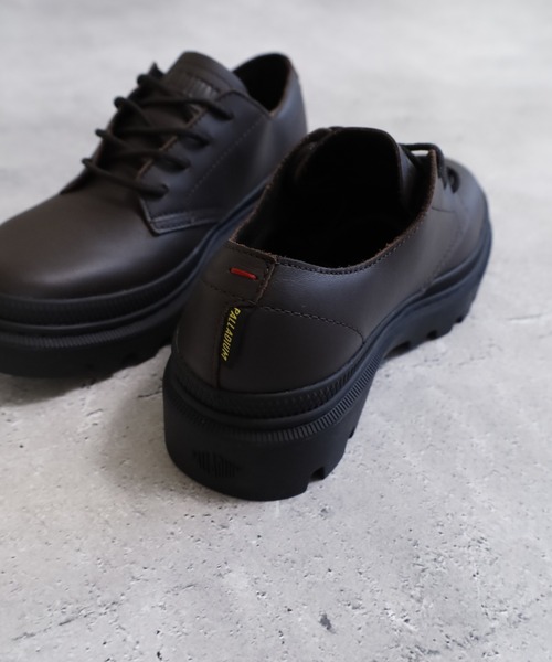 PALLADIUM(パラディウム)の「PALLATROOPER OX LTH WP+ レースアップスニーカー(スニーカー・メンズ・ブラウン/ブラック系/ブラック・22.5cm/23.5cm/23cm/24.5cm/24cm/25cm)」の21枚目の写真