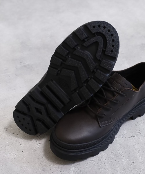 PALLADIUM(パラディウム)の「PALLATROOPER OX LTH WP+ レースアップスニーカー(スニーカー・メンズ・ブラウン/ブラック系/ブラック・22.5cm/23.5cm/23cm/24.5cm/24cm/25cm)」の11枚目の写真