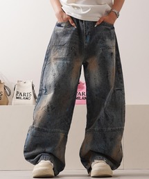 ヴィンテージ加工 バレルジーンズ / Vintage Wash Barrel Leg Jeans