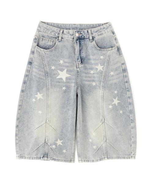 SIS(エスアイエス)の「SIS/エスアイエス/Star Denim Shorts(デニムパンツ・レディース・その他4・L/M)」の1枚目の写真
