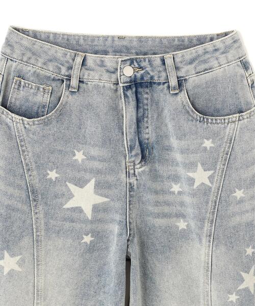 SIS(エスアイエス)の「SIS/エスアイエス/Star Denim Shorts(デニムパンツ・レディース・その他4・L/M)」の3枚目の写真
