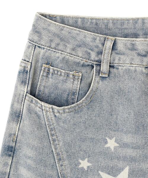 SIS(エスアイエス)の「SIS/エスアイエス/Star Denim Shorts(デニムパンツ・レディース・その他4・L/M)」の5枚目の写真