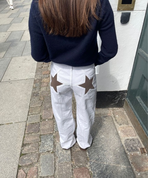 boemy(ボエミー)の「スターデザイン ストレートデニム(デニムパンツ・レディース・ブルー系その他/ブルー・L/M/S)」の7枚目の写真