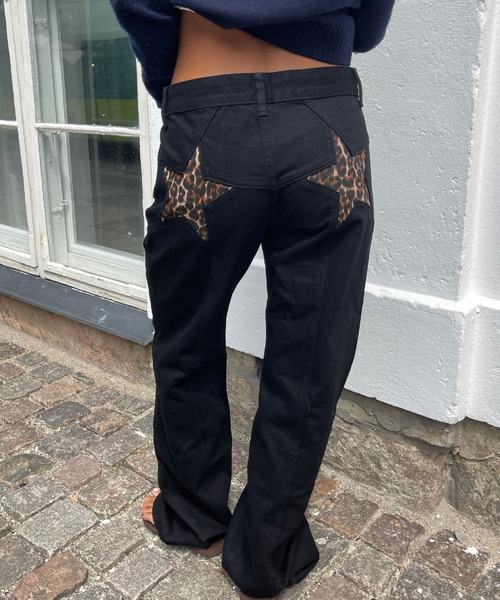 boemy(ボエミー)の「スターデザイン ストレートデニム(デニムパンツ・レディース・ブルー系その他/ブルー・L/M/S)」の14枚目の写真