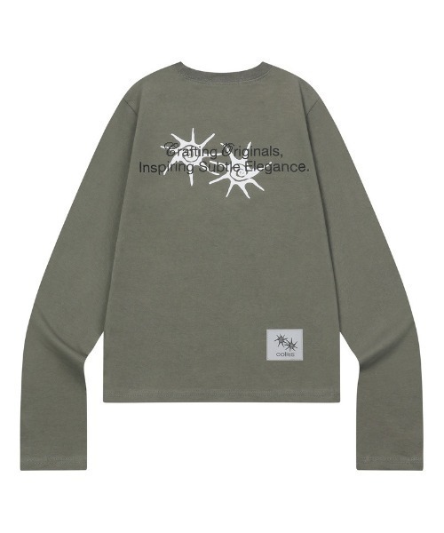 COIRIS(コイリス)の「◇COIRIS◇ブランド直輸入正規品/ロネック バック レタリング 長袖 Tシャツ RONEK BACK LETTERING LONG SLEEVE T(Tシャツ/カットソー・レディース・カーキ/ブラック/チャコール・FREE)」の4枚目の写真