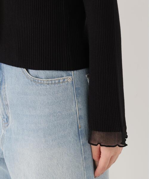 PROPORTION BODY DRESSING(プロポーションボディドレッシング)の「タイ付き部分シアーニット / 1216270900(ニット/セーター・レディース・ホワイト系その他/ブラック/ピンク・MEDIUM/SMALL)」の13枚目の写真