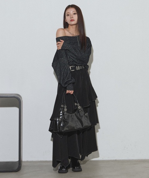 PAGEBOY(ページボーイ)の「【マシンウォッシャブル】メロウタッチニットプルオーバー(ニット/セーター・レディース・オフホワイト/ブラック/ローズ/グレー・FREE)」の19枚目の写真