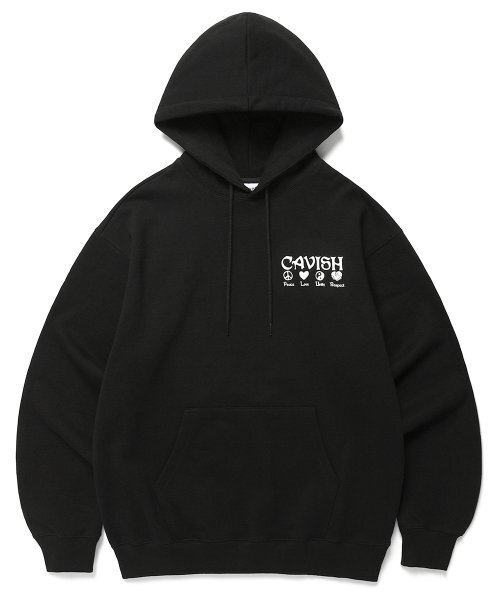 Cavish(カビシ)の「PLUR LOGO HOODIE BLACK(CV2BFUM402A)(パーカー・レディース・ブラック・SMALL/MEDIUM/LARGE)」の9枚目の写真