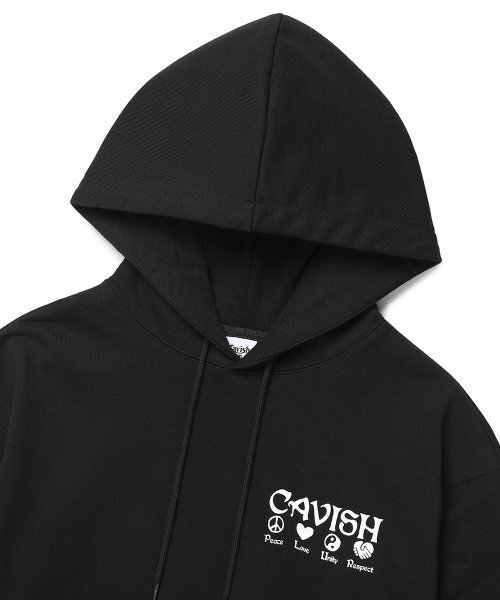 Cavish(カビシ)の「PLUR LOGO HOODIE BLACK(CV2BFUM402A)(パーカー・レディース・ブラック・SMALL/MEDIUM/LARGE)」の10枚目の写真