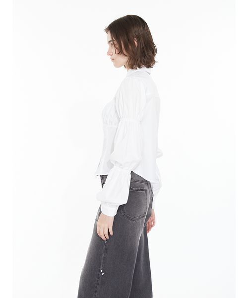 SORIN(ソリン )の「Bustier Design Shirt / ビスチェデザインシャツ(シャツ/ブラウス・レディース・ダークグレー/ブラック/ホワイト・38)」の6枚目の写真
