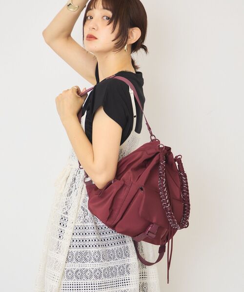 AMERICAN HOLIC（アメリカンホリック）の「7DAYS BAG/ショルダー（ショルダーバッグ・レディース・ライトグレー/ブラック/ボルドー/カーキ・FREE）」の13枚目の写真